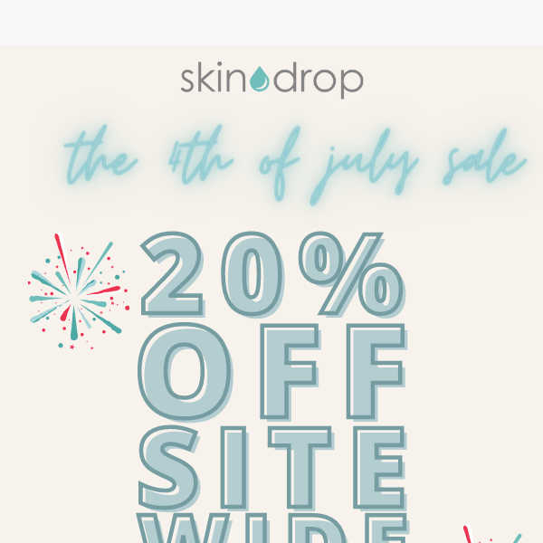 20% off for the 4th of July!