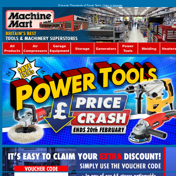 Power Up Your Projects and Save £££'s - Power Tools Price Crash!