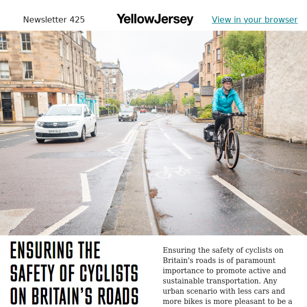 Ensuring the safety of cyclists on Britain's roads