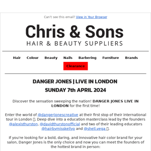 LIVE IN LONDON - DANGER JONES!