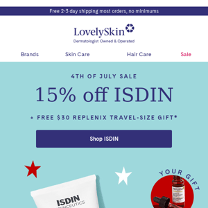 Trending now: 15% off ISDIN