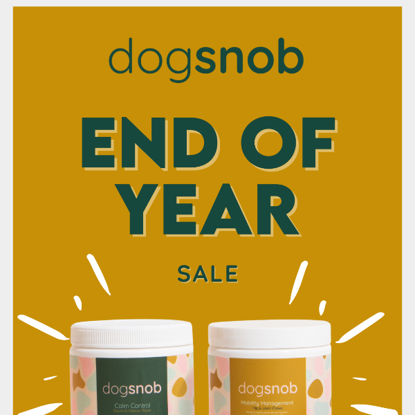 🐶💥 Fetch these end-of-year deals before they're gone! 40% OFF ALL CHEWS 💥🐶