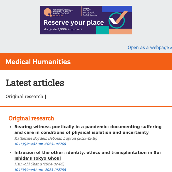 Our latest articles are online and ready to read!