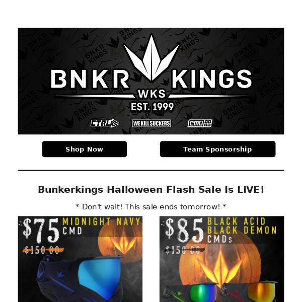 👻 Bunkerkings Halloween Flash Sale Is LIVE!
