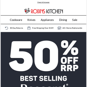 50% off Best Selling Baccarat® Kitchen Appliances