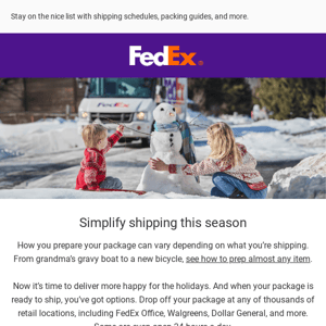 Holiday shipping tips: A list worth checking twice