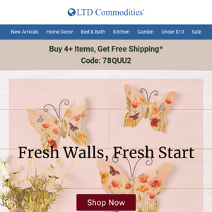 Boring Walls? Dress Them Up | Free Shipping