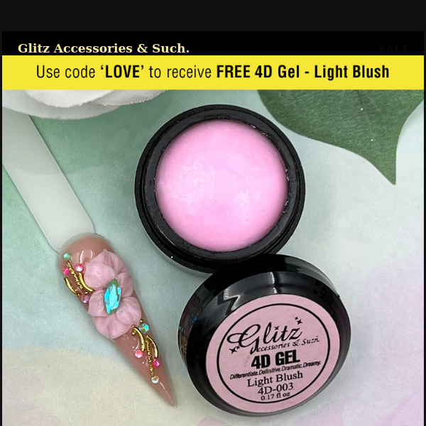 One Day ONLY! FREE 4D Gel - Light Brush!