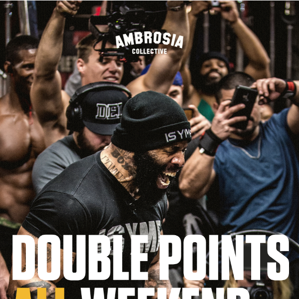 DOUBLE POINTS WEEKEND! 🤩⏰