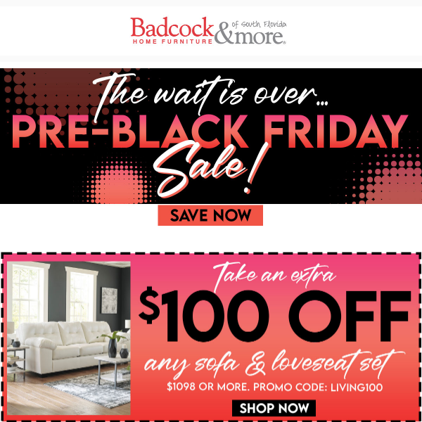 The wait is over... PRE-BLACK FRIDAY SALE IS HERE!