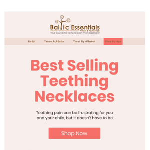 Good News! Our Teething Necklaces Are Back in Stock 🎉