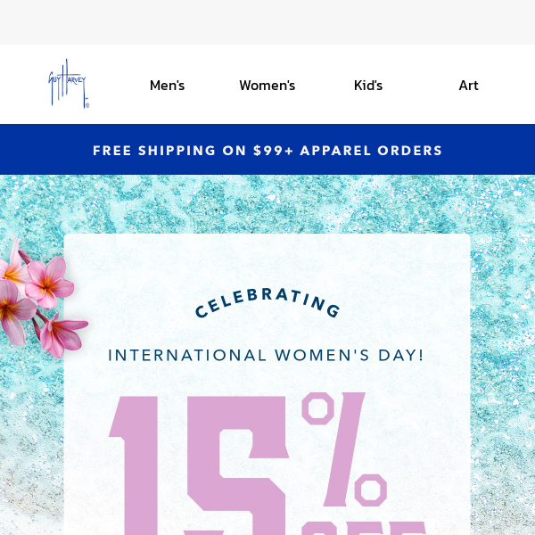 International Women's Day | Take An Extra 15% OFF Women's Styles