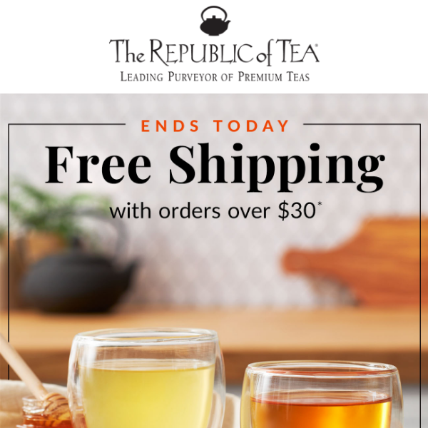 Free Shipping Ends Today