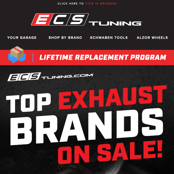 Top Exhaust Brands on Sale at ECS!