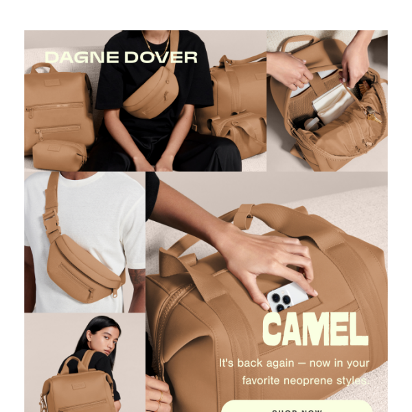 New color drop: CAMEL - Dagne Dover