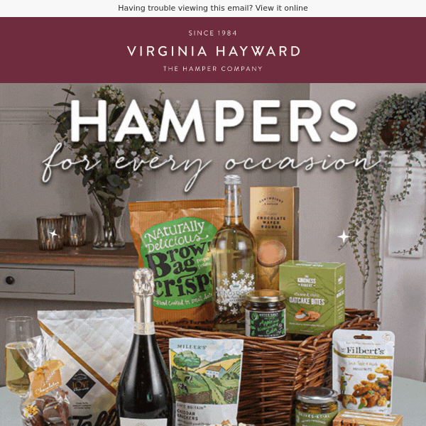 New range of hampers for every occasion
