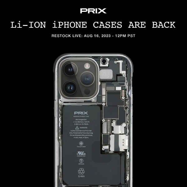 Li-ION iPHONE CASES ARE BACK 📱