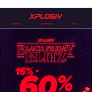 🔴 OUR BLACK FRIDAY BLITZ IS ON! 15% - 60% off sitewide