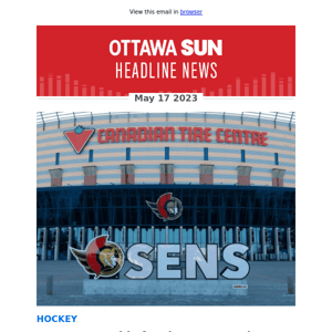 GARRIOCH: Bids for the Senators have been tabled and wait is on for next owner