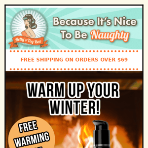 Keep warm this Winter ⛄ Free Warming lube with Purchase