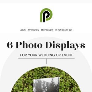 6 Photo Display Ideas for Your Wedding