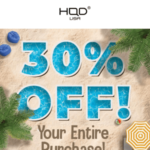 30%% OFF ON YOUR ENTIRE PURCHASE