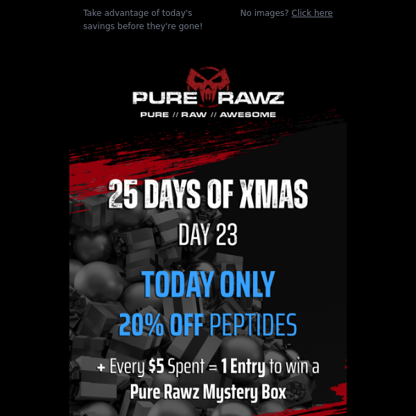 Deal of the Day: 20% Off Peptides!
