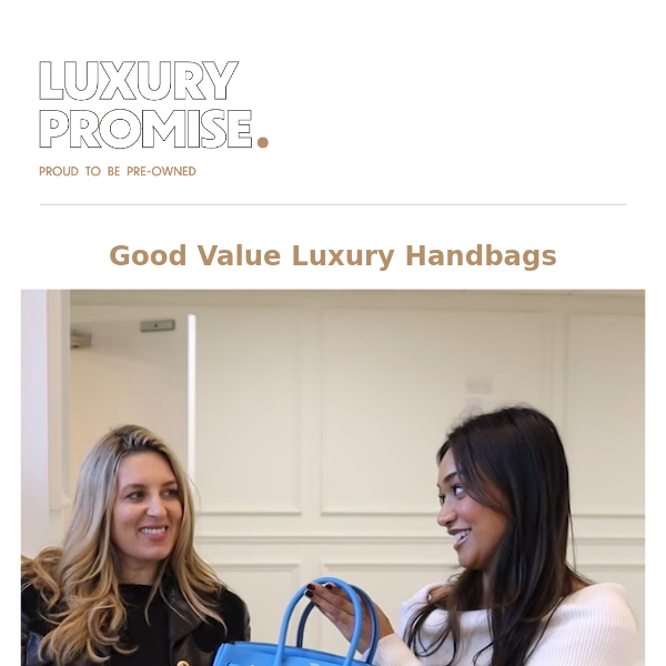 🔴 Good Value Luxury Handbags Available to Buy Plus a Great Under £500 Designer Bag | WATCH NOW