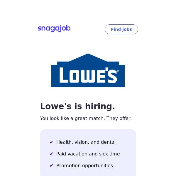 Lowe's is Hiring Near You