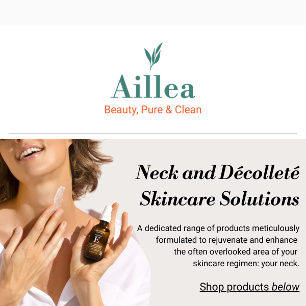 Neck and Décolleté Skincare Solutions