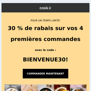 🍽️ Profitez d'une offre exclusive