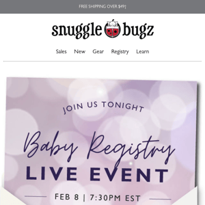  😍 Registry LIVE Event Is Tonight