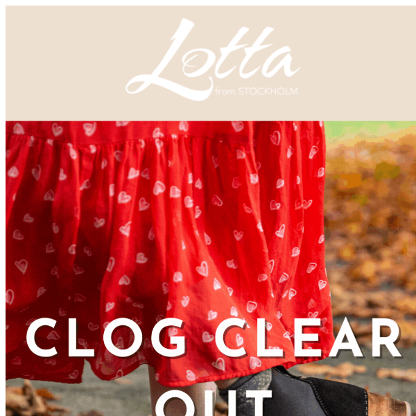 Clog Clear Out | Discounts on selected clogs and boots ✨