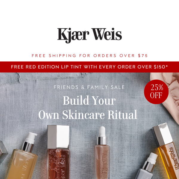 25% off your perfect skincare ritual