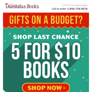 Books as Low as $2