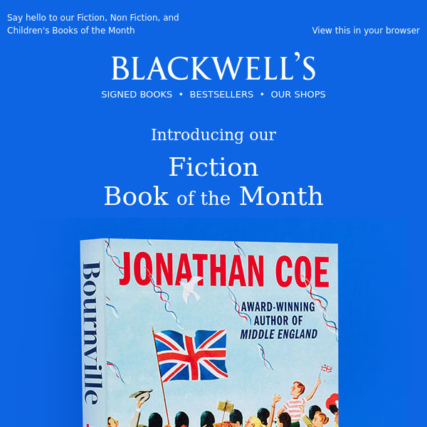 Introducing Blackwell's Books of the Month