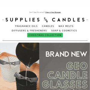 BRAND NEW: 30cl Geo Candle Glasses! 😍