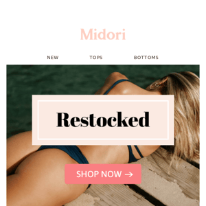 Hey Midori Bikinis, have you seen our latest restocks?