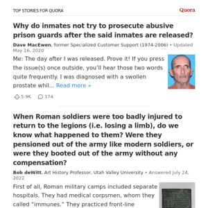Why do inmates not try to prosecute abusive prison guards after the said inmates are ...?