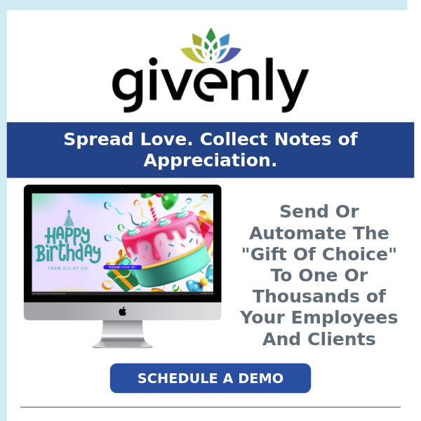 Spread Joy To Employees And Clients. Receive Thank You Notes.