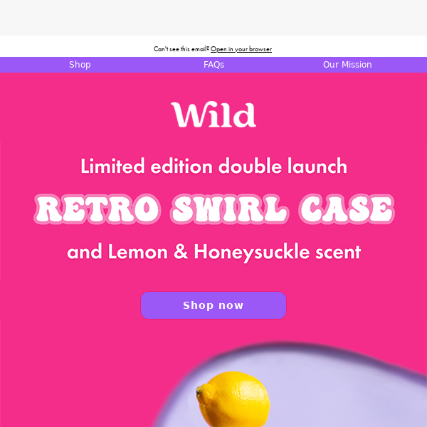 The Retro Swirl case and Lemon & Honeysuckle is here 🍋