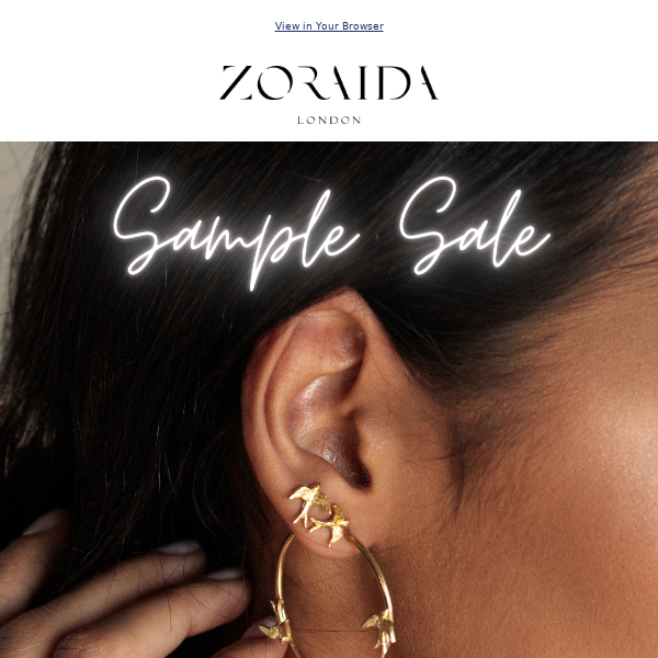 Shop our exclusive Sample Sale ✨