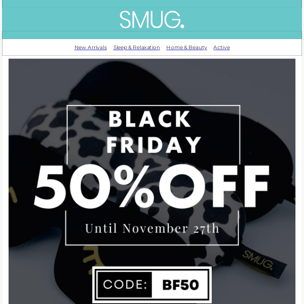 50% off EVERYTHING for Black Friday!