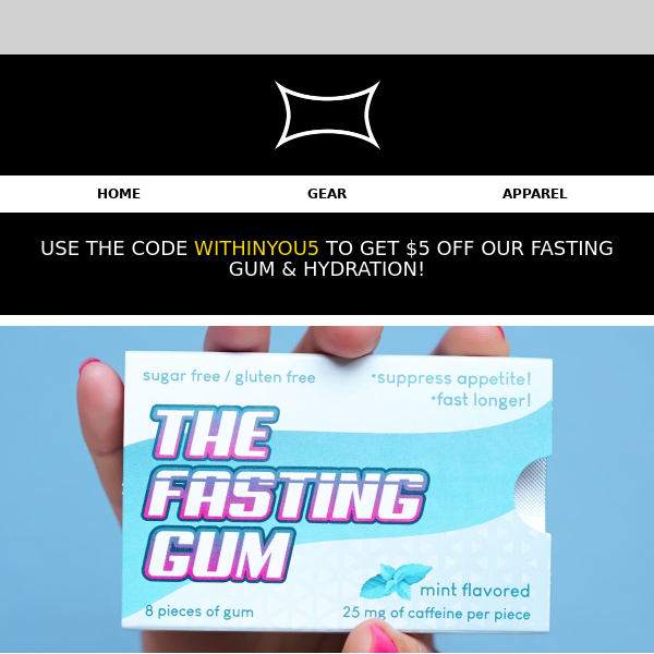 Curious about fasting gum? Get $5 off!