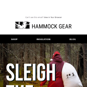 Get Your Hammock Gear by XMas! 🎅