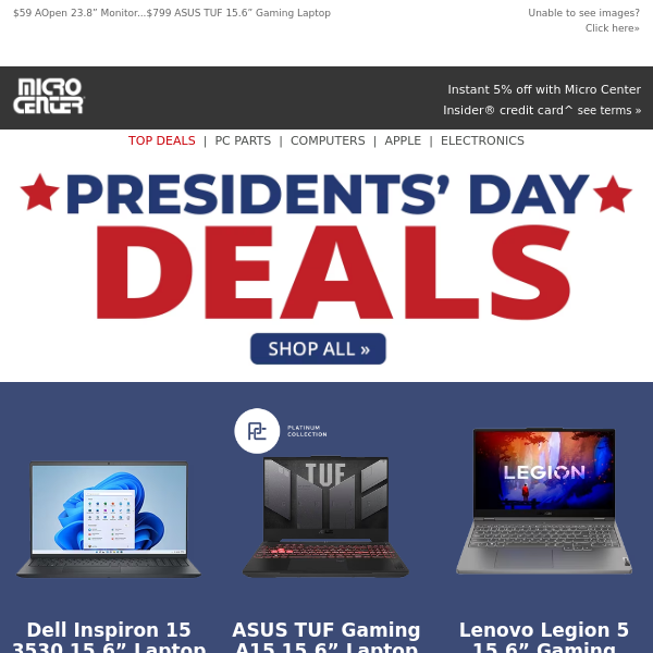 PRESIDENTS' DAY DEALS! $499 Dell Inspiron i7 3530 15.6" Laptop