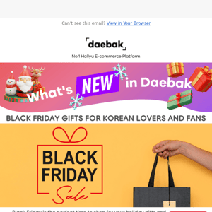 💌 Daebak Newsletter - Cyber Monday Special