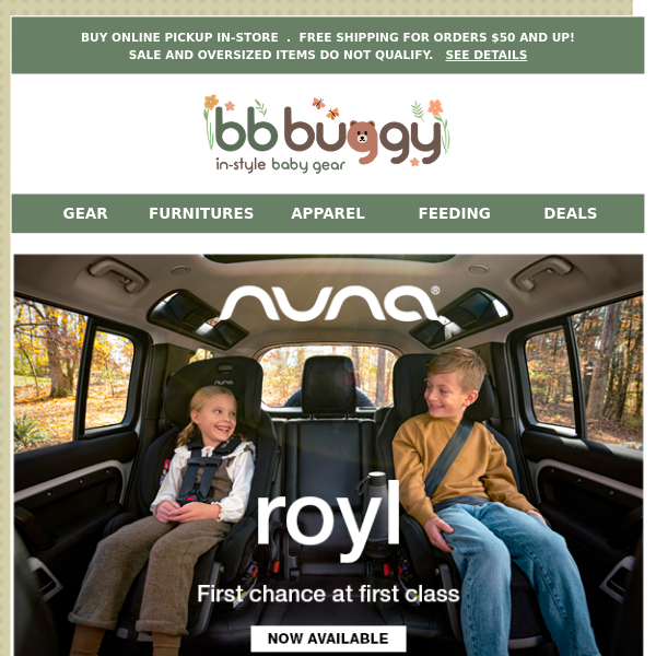 BB Buggy: IN-STORE PERKS ON BOOSTERs and CONVERTIBLE Car Seats this WEEKEND ONLY