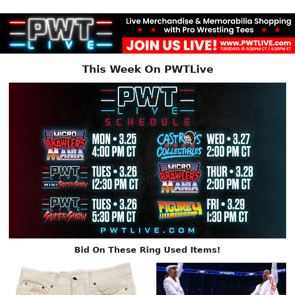 Pro Wrestling Tees - Latest Emails, Sales & Deals