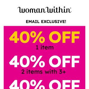 🎉 THIS Will Make Your Day! 40% Off Exclusive Offer!